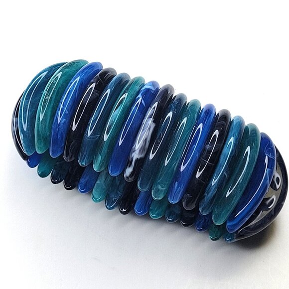 Aqua Blue Stretch Bracelet - Picture 9 of 11